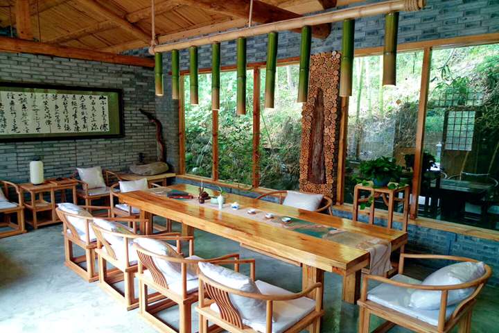 鳌山湑水生态庄园生态美食山水茶室