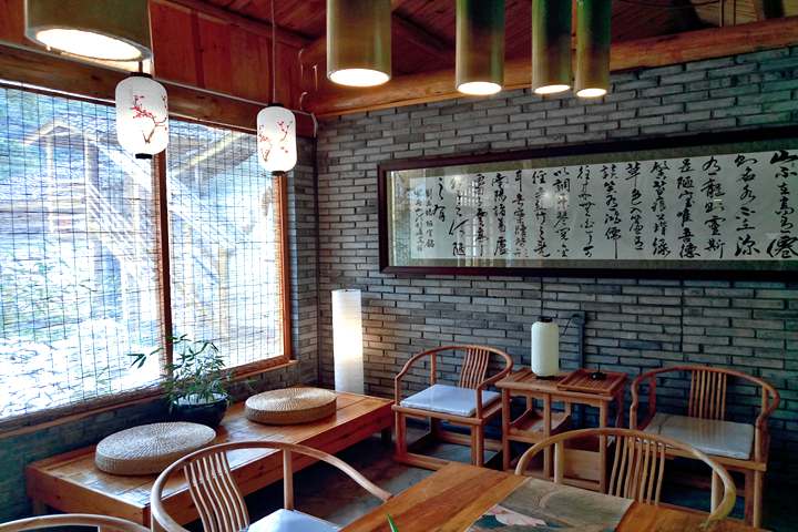 鳌山湑水生态庄园生态美食山水茶室